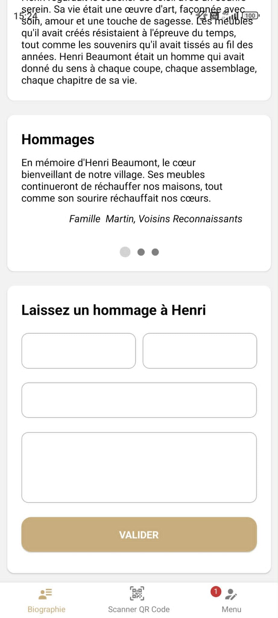 Page hommages Epitéa